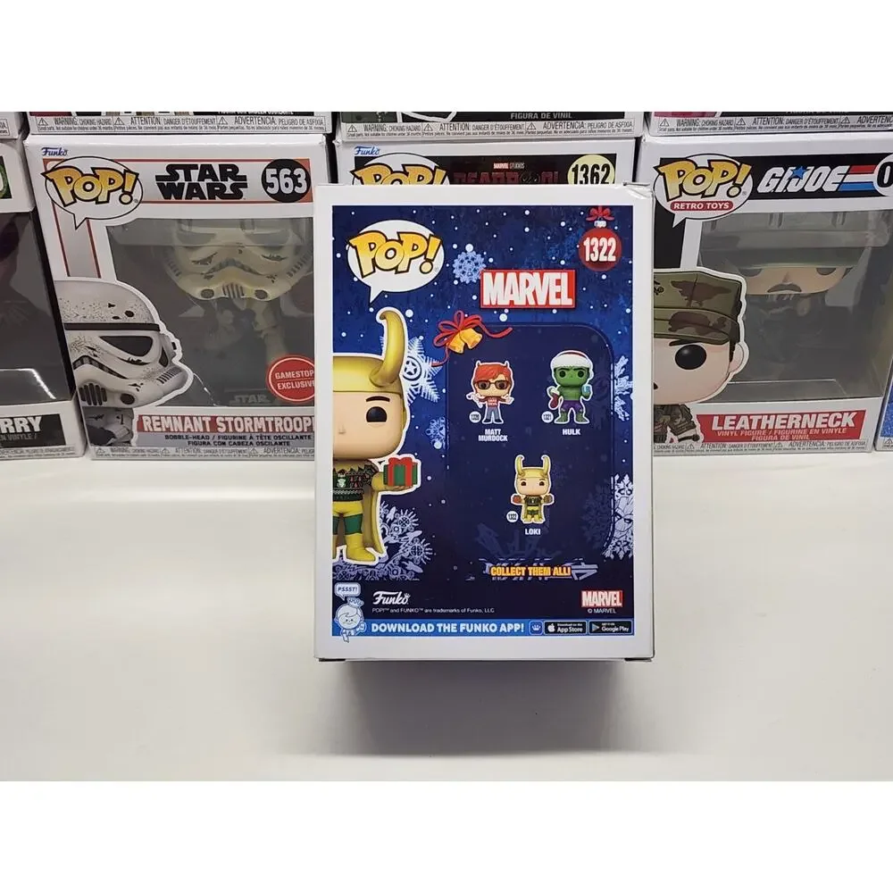 Funko Pop! Marvel Loki #1322 Hot Topic Exclusive Christmas Vinyl Figure 2023